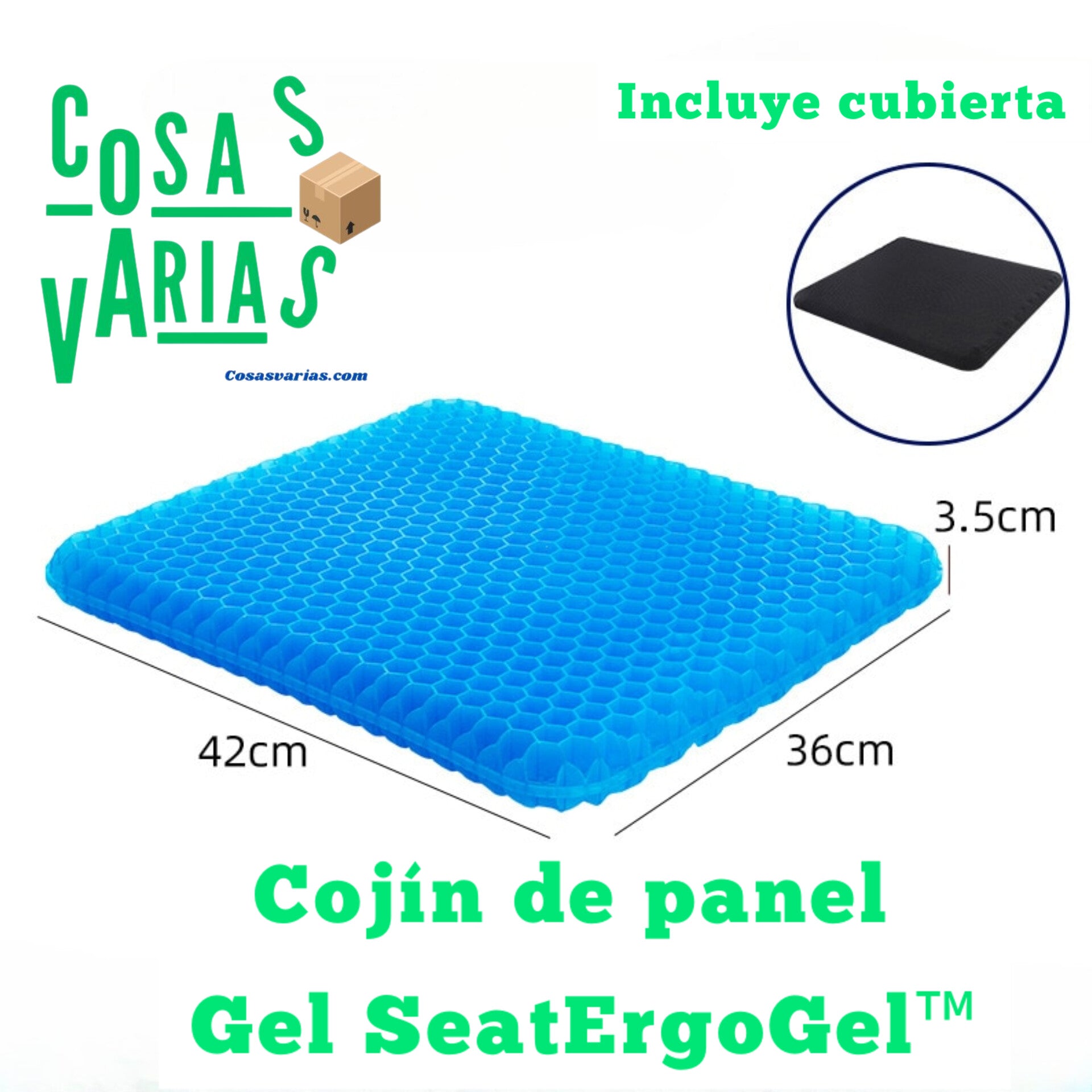 Cojín de panel gel SeatErgoGel™