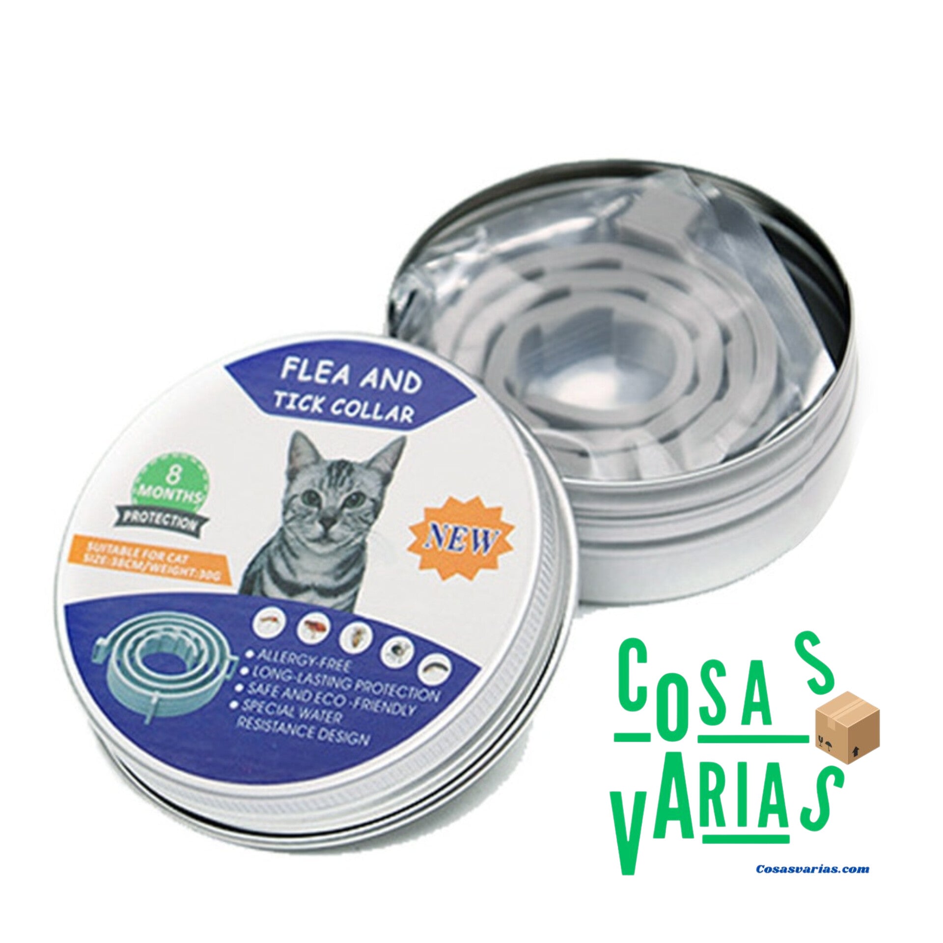 Collar anti pulgas y garrapatas PetProtectorShield™