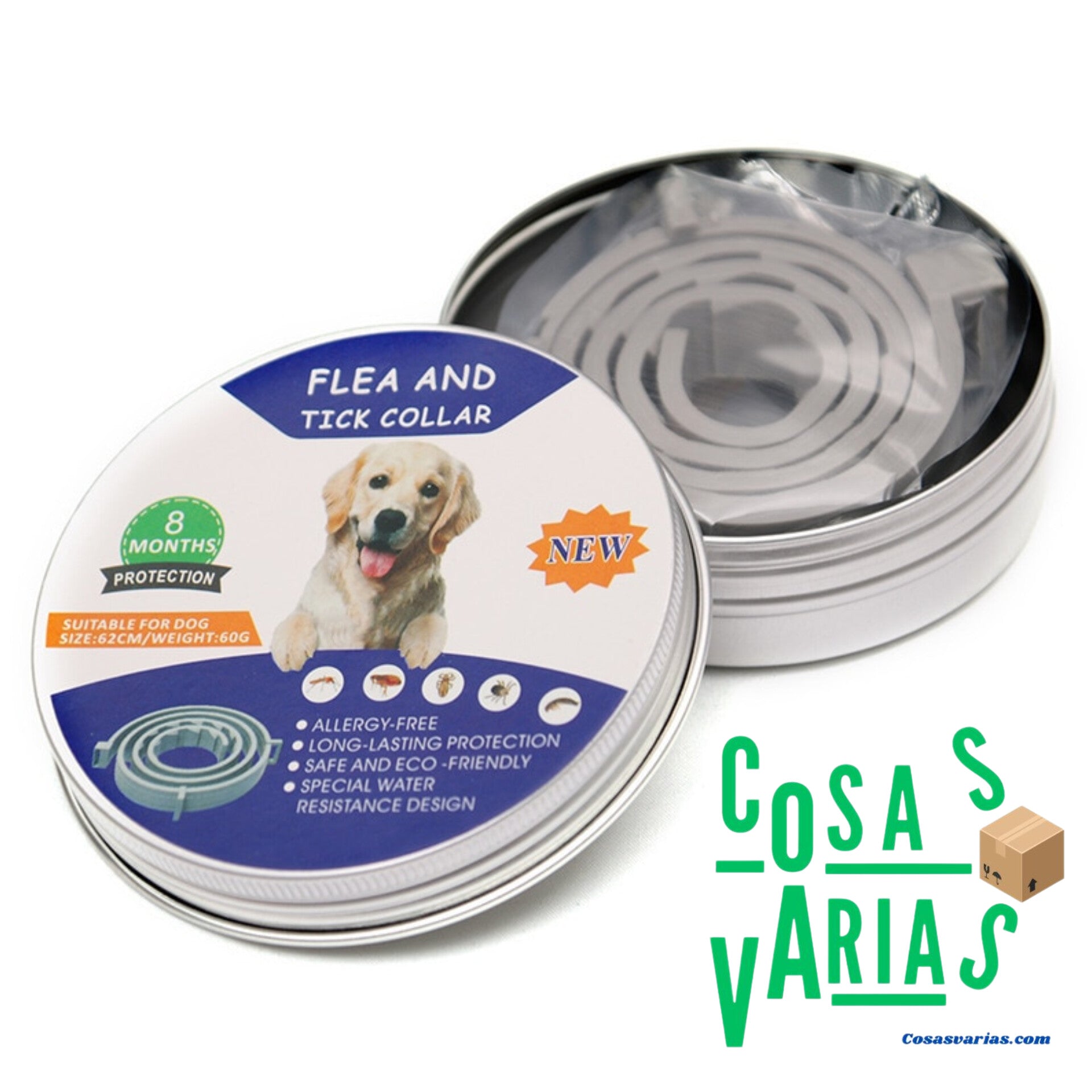 Collar anti pulgas y garrapatas PetProtectorShield™