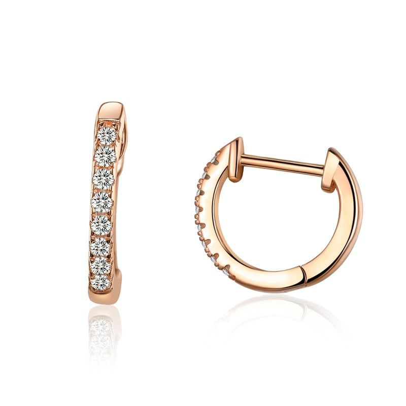 Pendientes de Plata con Circonita Cúbica Hugg™