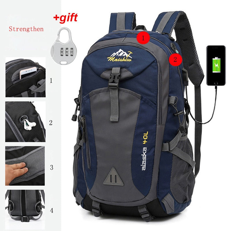 Mochila Alaska™ impermeable antirrobo para hombre 40 Lt