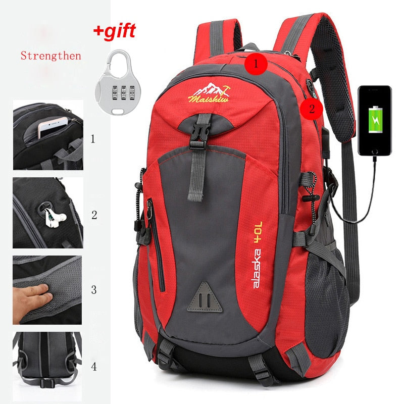 Mochila Alaska™ impermeable antirrobo para hombre 40 Lt