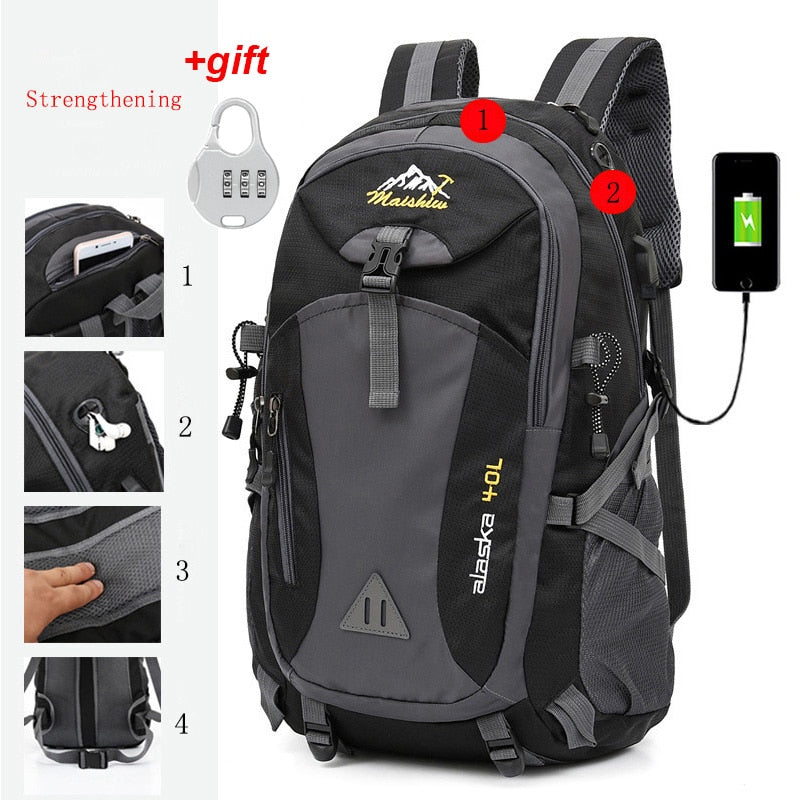 Mochila Alaska™ impermeable antirrobo para hombre 40 Lt