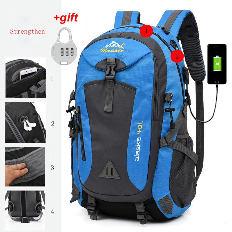 Mochila Alaska™ impermeable antirrobo para hombre 40 Lt